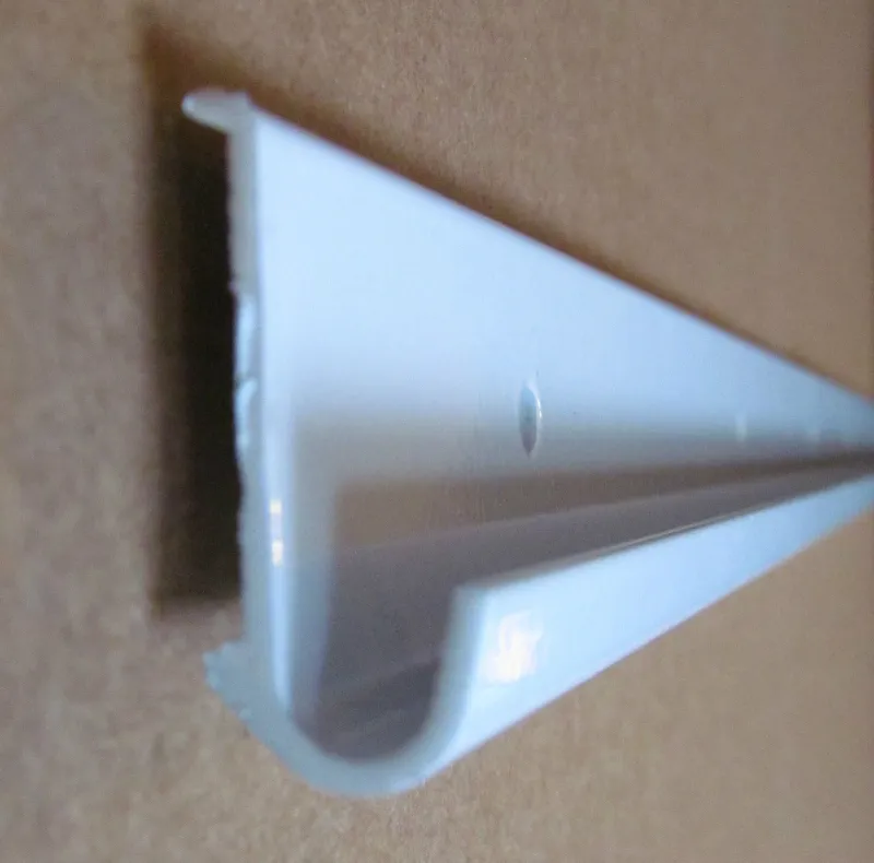 92″ Gloss WHITE Aluminum J Gutter Drip Rail Trim Molding 1 5/32″ x 1/2″ RV-116