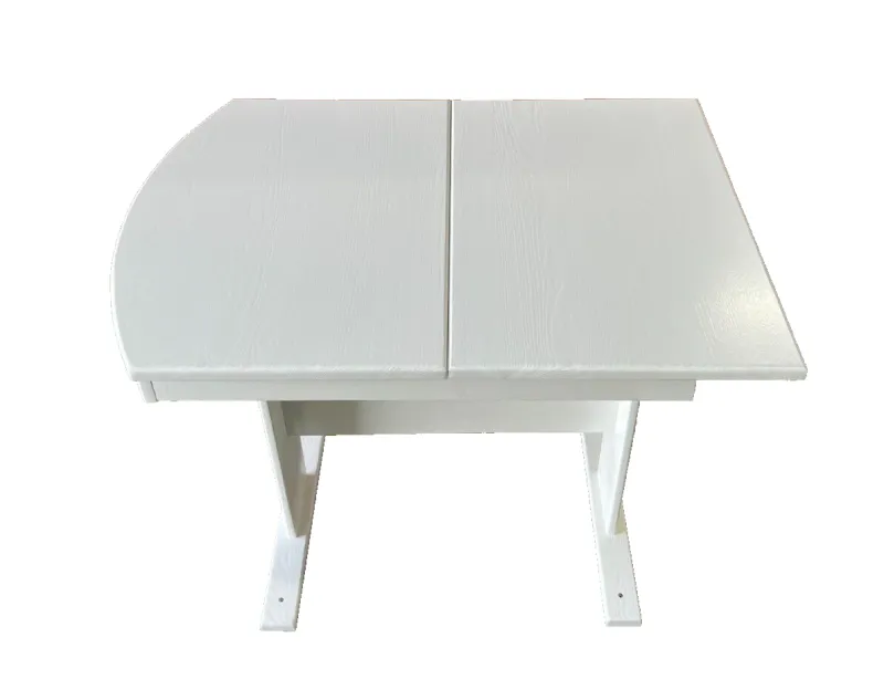 RV Hide 2 Leaf Dinette Table Hardwood White 26 x 56 with 2 leafs