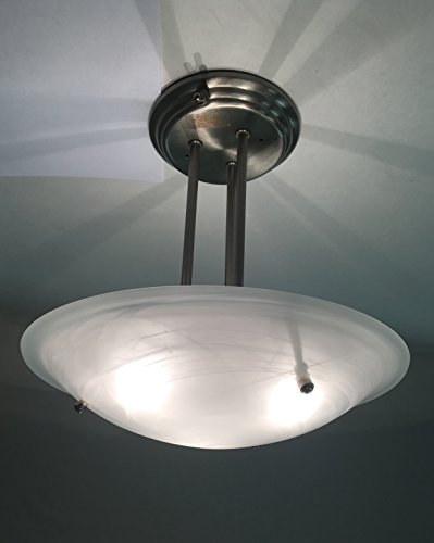 12V Pendant Dinette Ceiling Mount Light with Swirl Glass Bowl