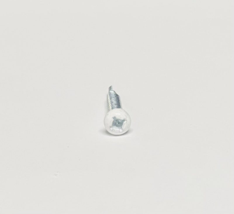 100 Pan White Head Screw # 8 X 1″ Quad Drive Self Tap Drill Screws Cargo RV