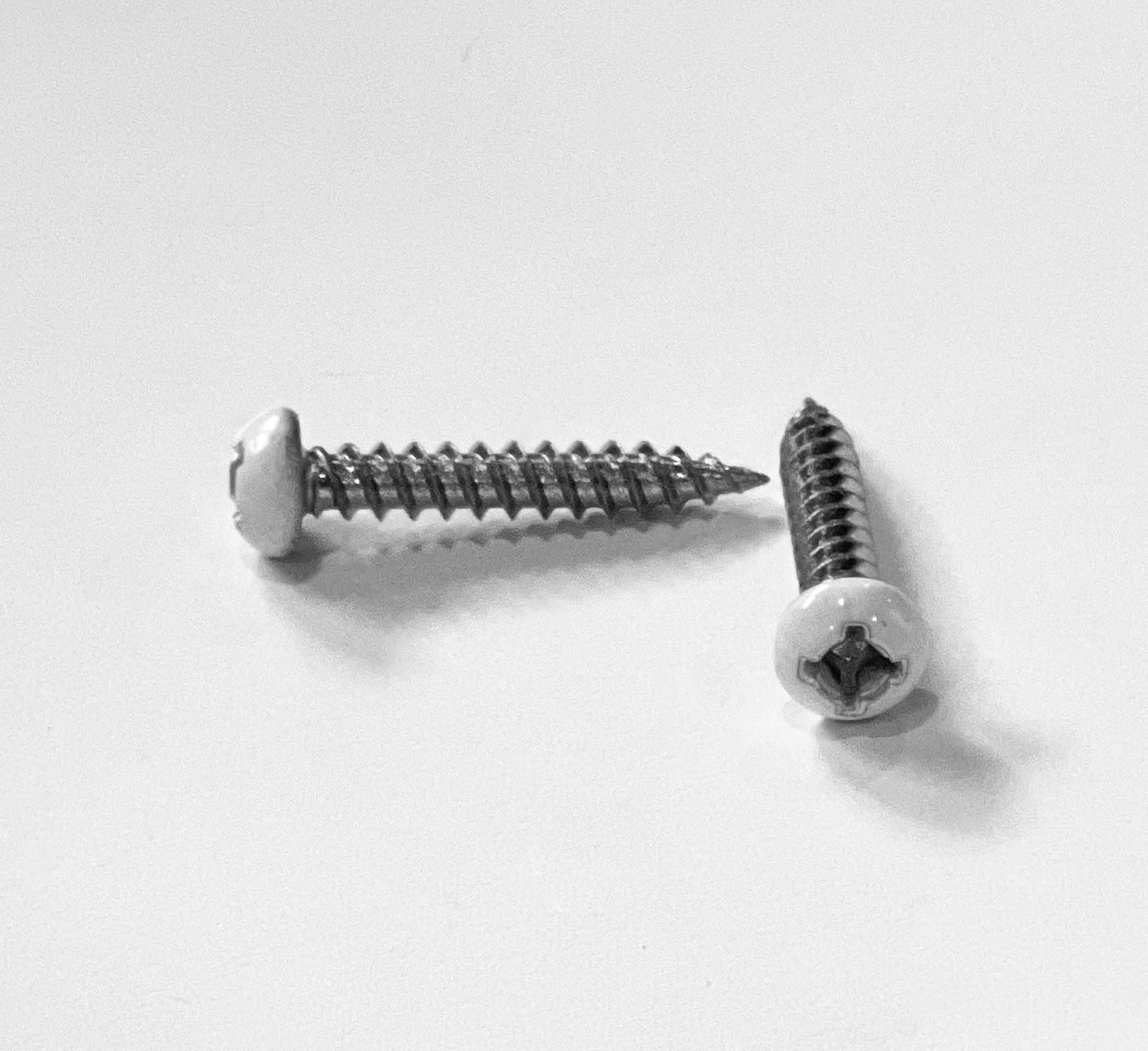 100 Pan White Head Screw # 8 X 1″ Quad Drive Twinfast Thread Screws Cargo RV