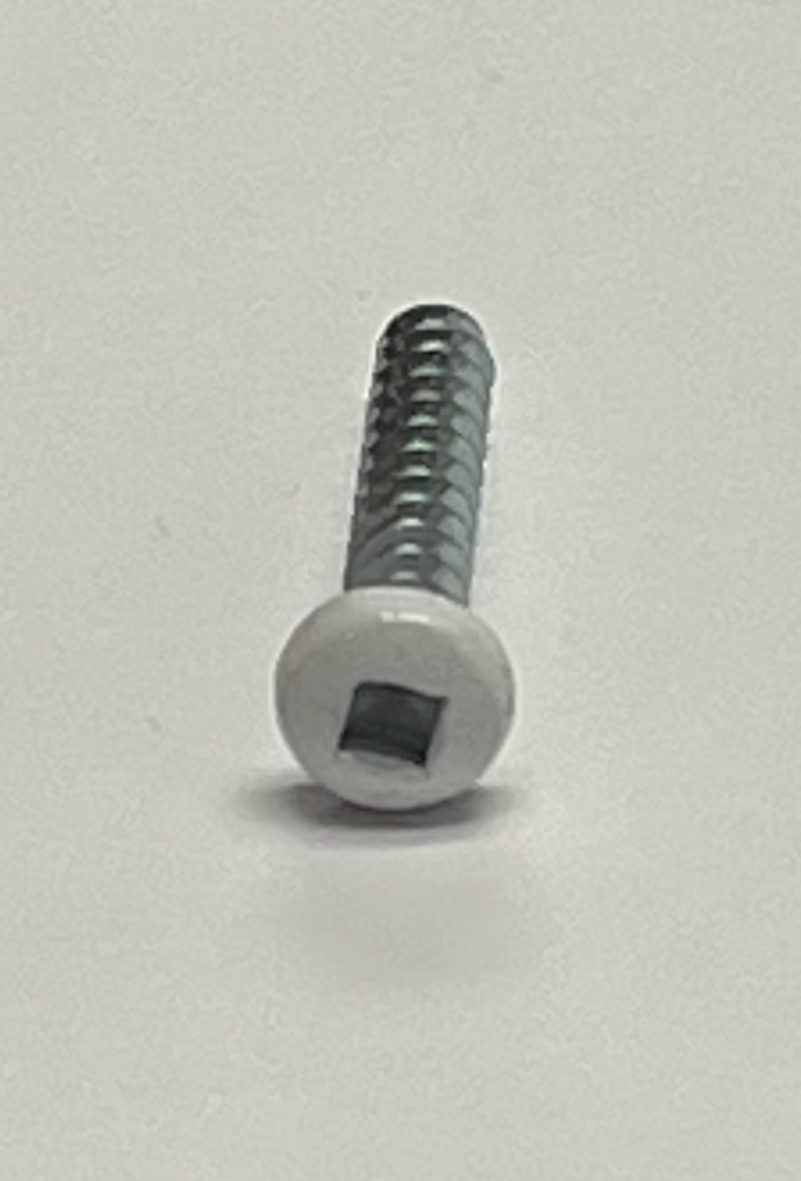 100 Pan White Head Screw # 8 X 1″ Square Drive Twin fast Thread Screws Cargo RV