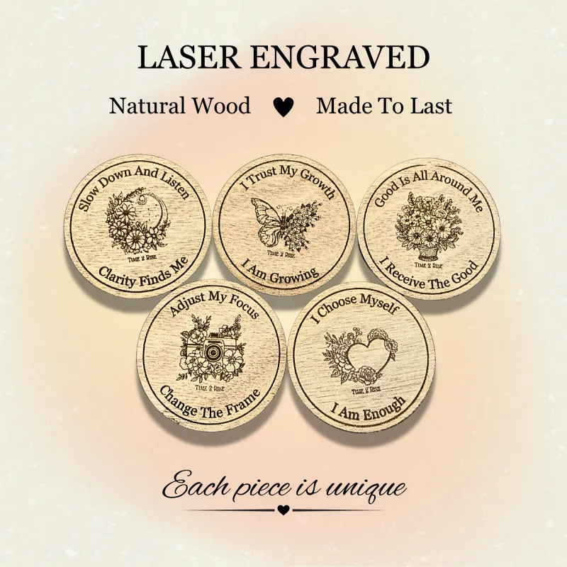 Time 2 Rise Inspirational Coins - Motivational Pocket Tokens for Small Reminders with Big Meaning