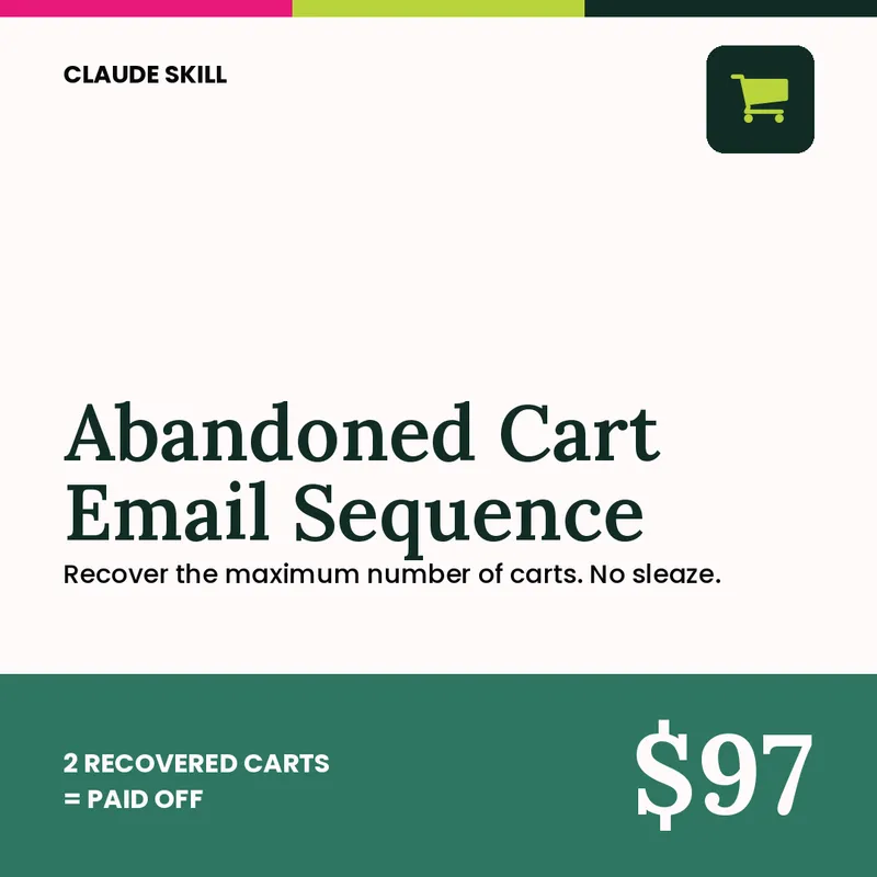 Abandoned Cart Email Sequence Skill