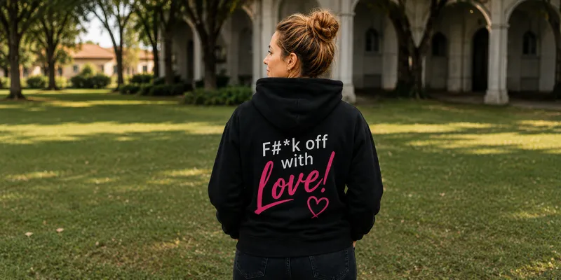 Good Girl Gone Rogue Women's Hoodie 2  — F#*k Off with Love