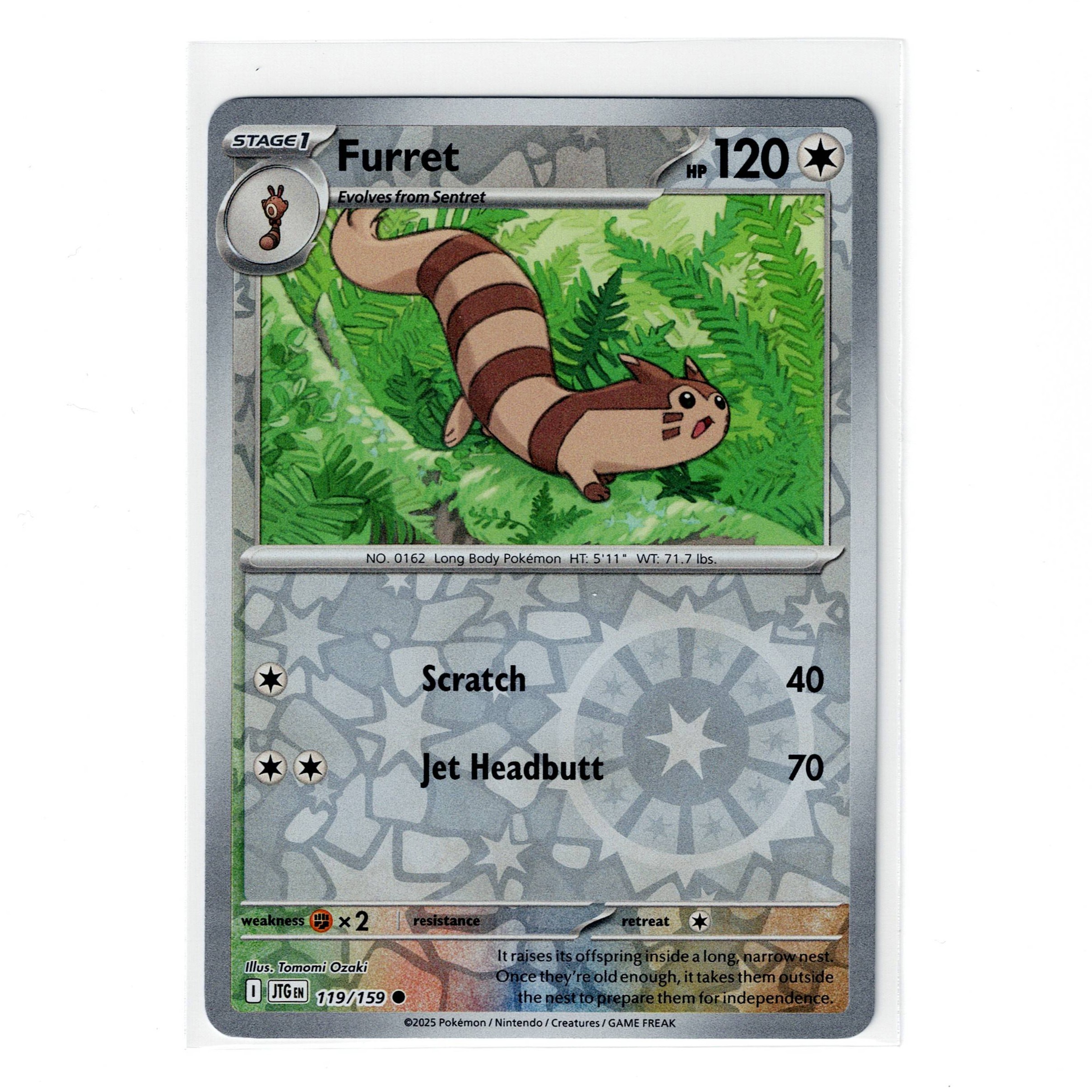 Furret 119/159 Journey Together Reverse Holo