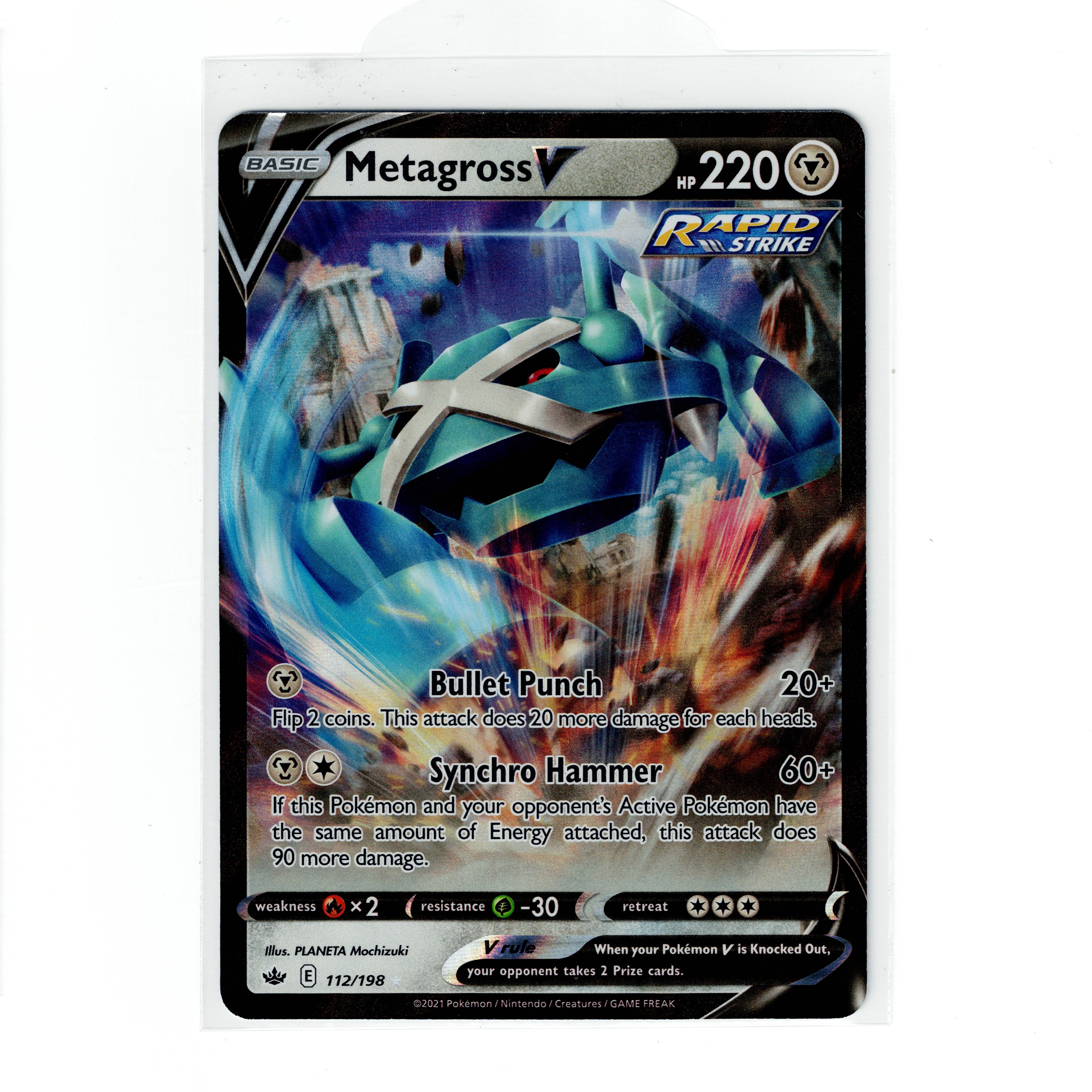 Metagross V 112/198 Chilling Reign Ultra Rare
