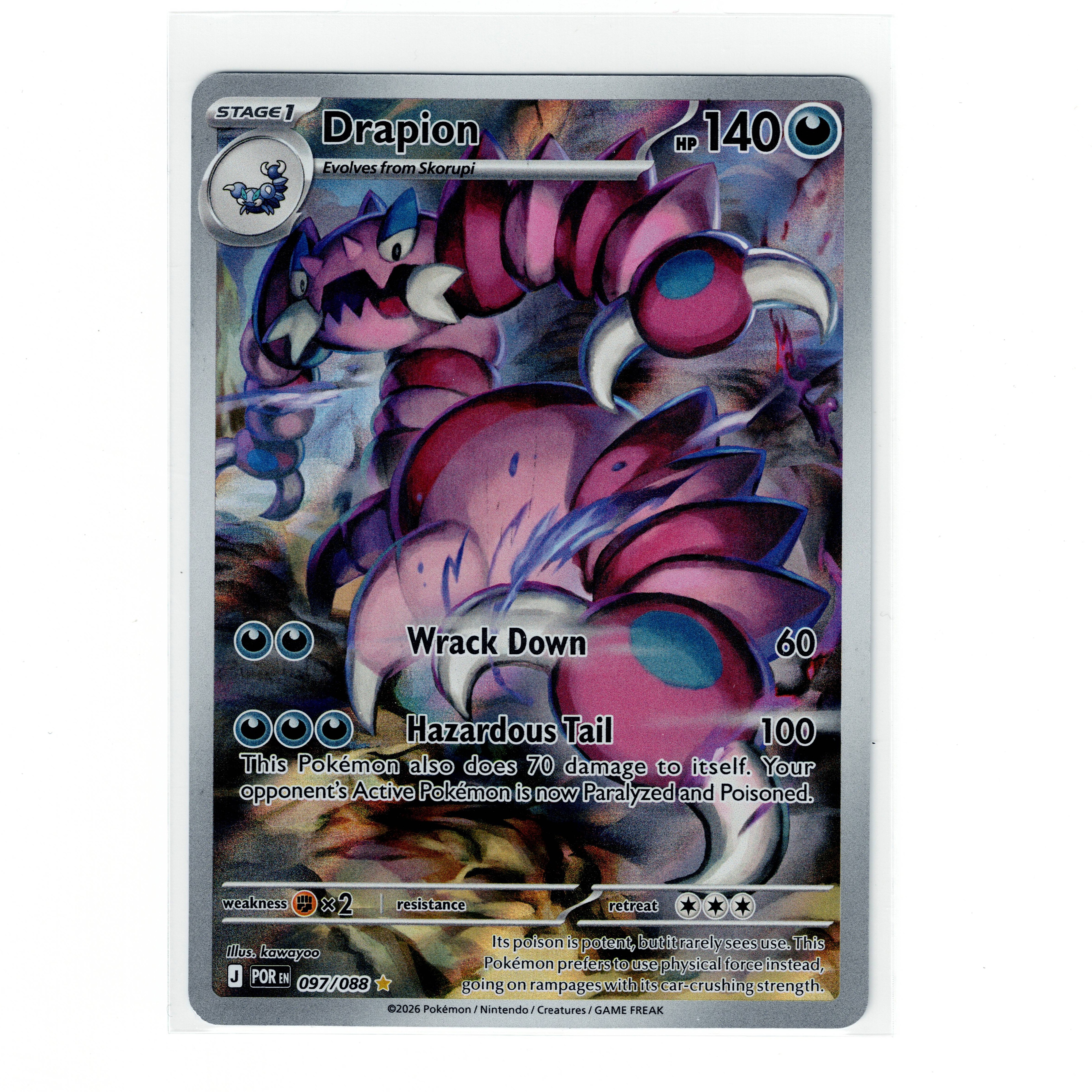 Drapion 097/088 Perfect Order Illustration Rare