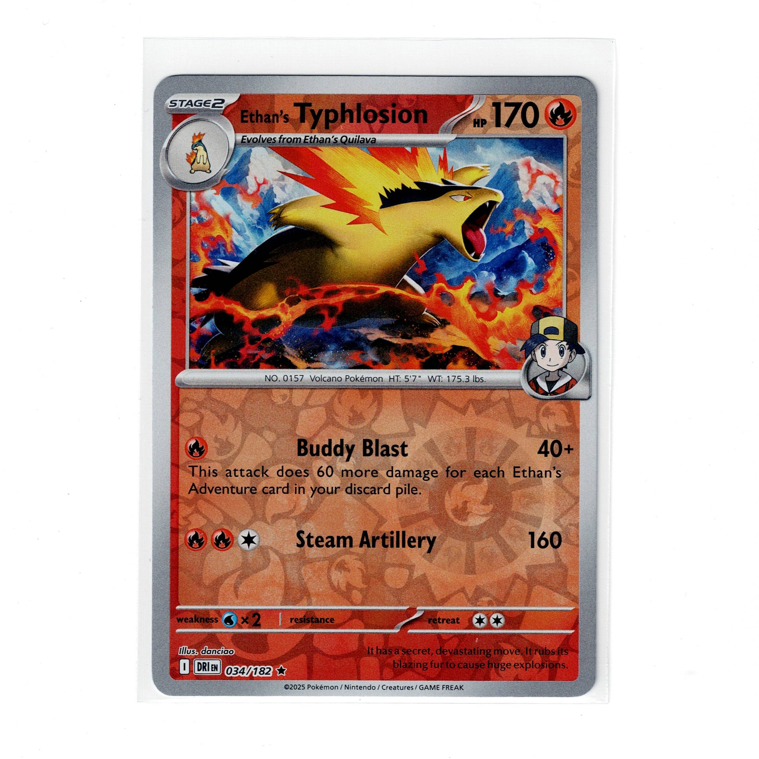 Ethan’s Typhlosion 034/182 Destined Rivals Holo Rare