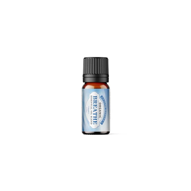 Organic Breathe Essential Oil Blend 15ml (Best Before Date: Sept 30, 2026)