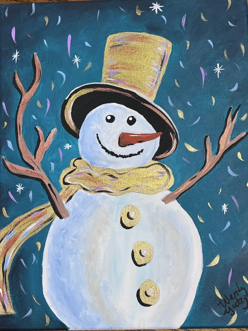 Snowman Painting