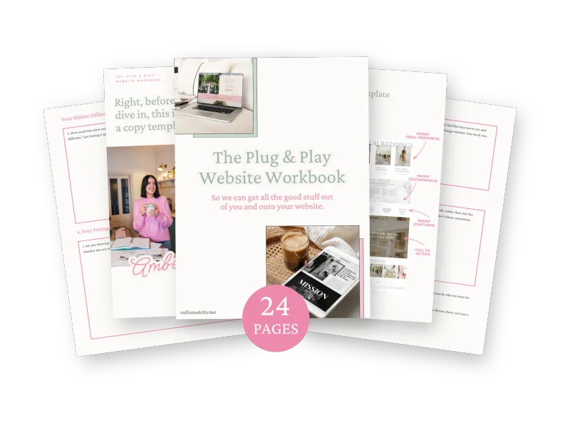Plug & Play Website Workbook
