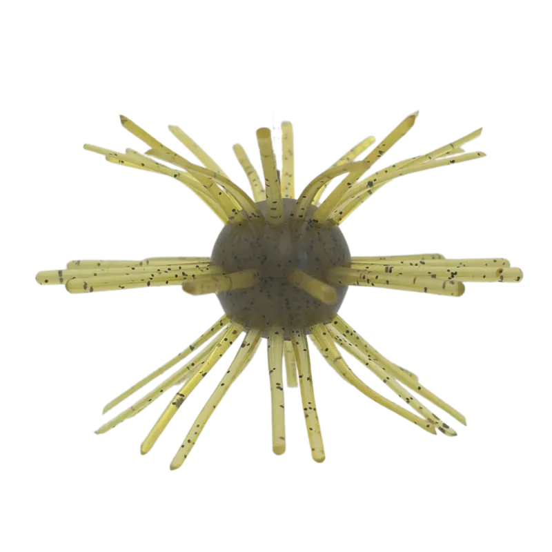 Sea Mine Urchin 2.5in - Green Pumpkin Blk Flake (3pk)