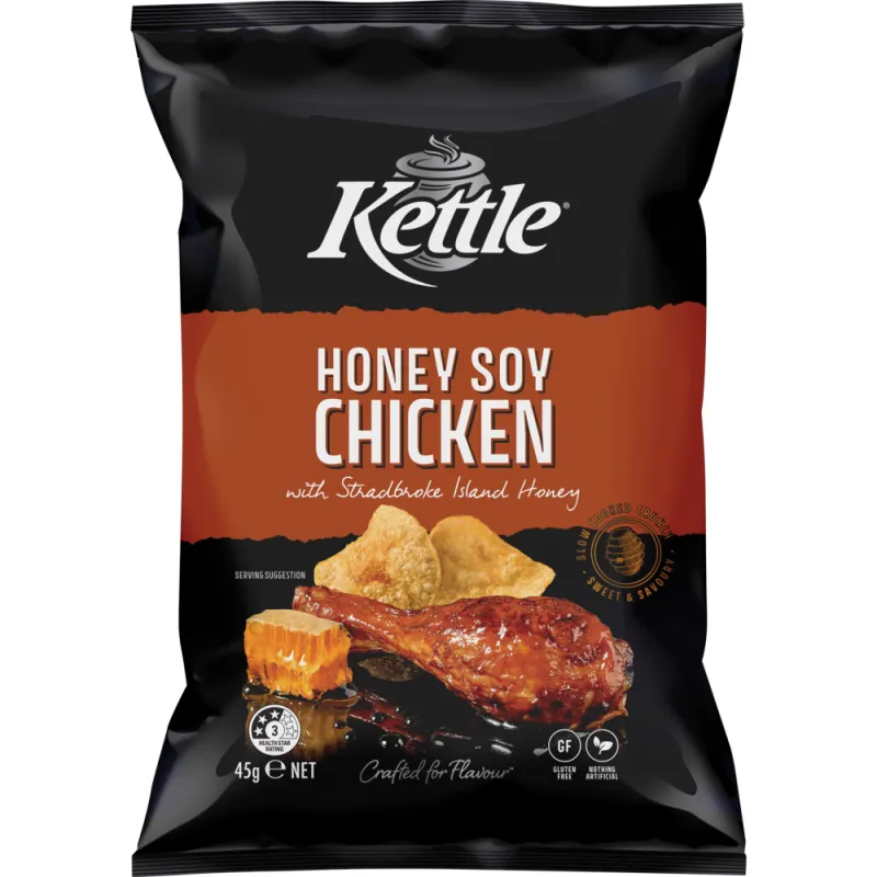 Kettle 45g – Chilli, Honey Soy Chicken, Sea Salt x 18