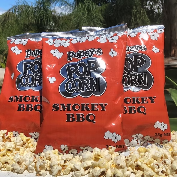 Popsy Popcorn 25g – BBQ, Chicken, Sweet Chilli, Sweet/Salty, Plain CODE -  2683 - 2687 - 2691 -7902 - 2689