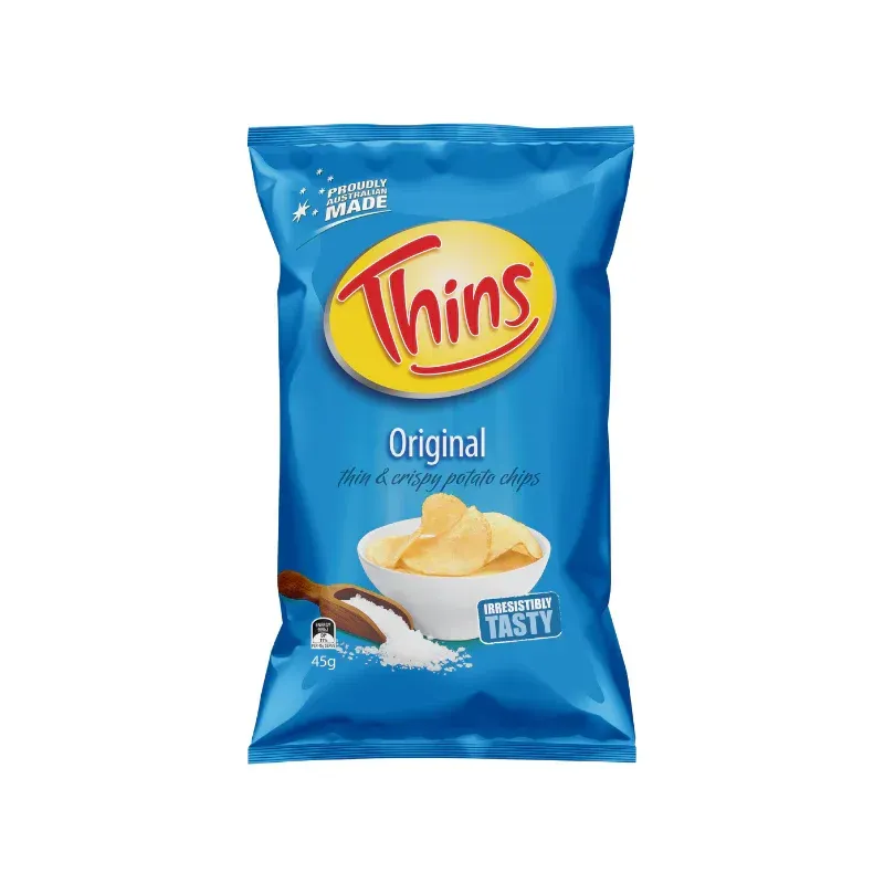 Thins 45g - Chicken, Original, Salt & Vinegar, Light & Tangy CODE -  2522 - 2543 - 2544 - 2523