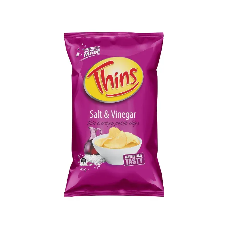 Thins 45g - Chicken, Original, Salt & Vinegar, Light & Tangy CODE - 2522 - 2543 - 2544 - 2523