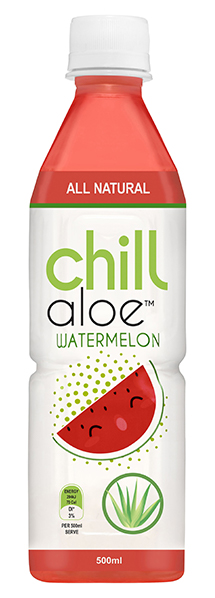 Chill Aloe – 500ml Grape, Lychee, Original, Peach, Watermelon CODE -  8463, 8464, 7280, 8465, 8590