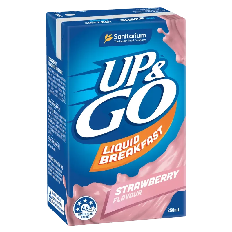 Up & Go 250ml – Chocolate, Strawberry, Vanilla, Banana