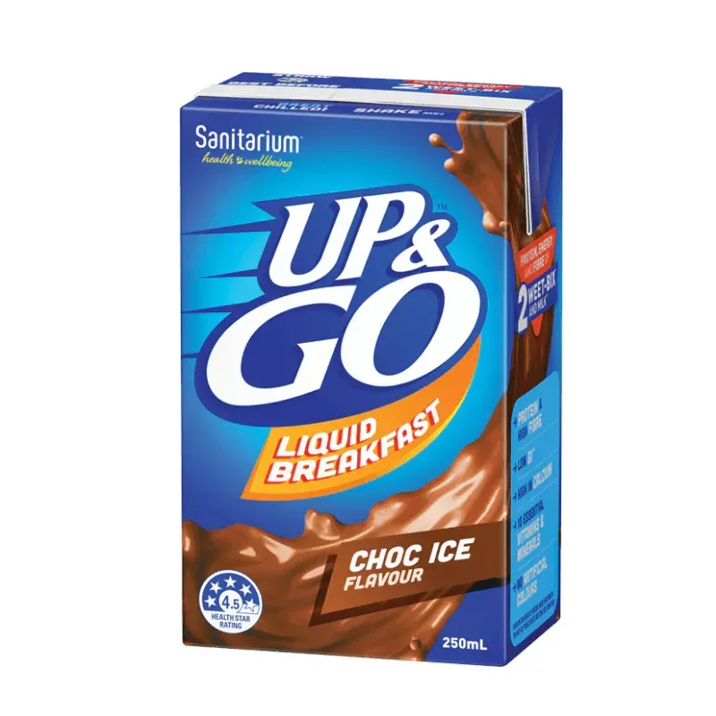 Up & Go 250ml – Chocolate, Strawberry, Vanilla, Banana