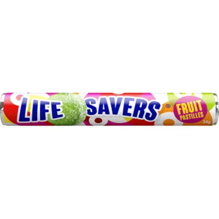Lifesavers 34g – Fruit Pastille, Blackcurrant, Fruit Tingles CODE -  0563 - 0562 - 1422