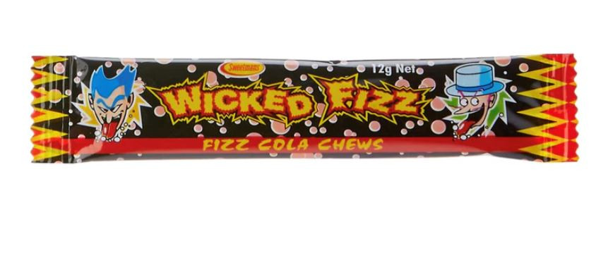 Wicked Fizz Chews 12g – Berry, Blue-Raspberry, Cola, Grape