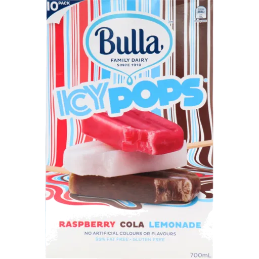 Icy Pops Variety Pack - Lemonade, Raspberry, Cola