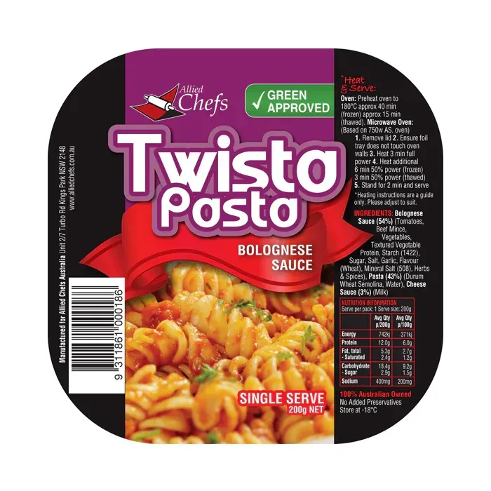 AC Twista Pasta with Bolognese Sauce 200g  3.5* {24} **P.I** CODE -  4004
