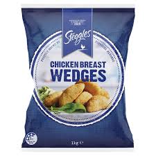 S Chicken Breast Wedges 1kg  3.5* { 6 } CODE -  4024