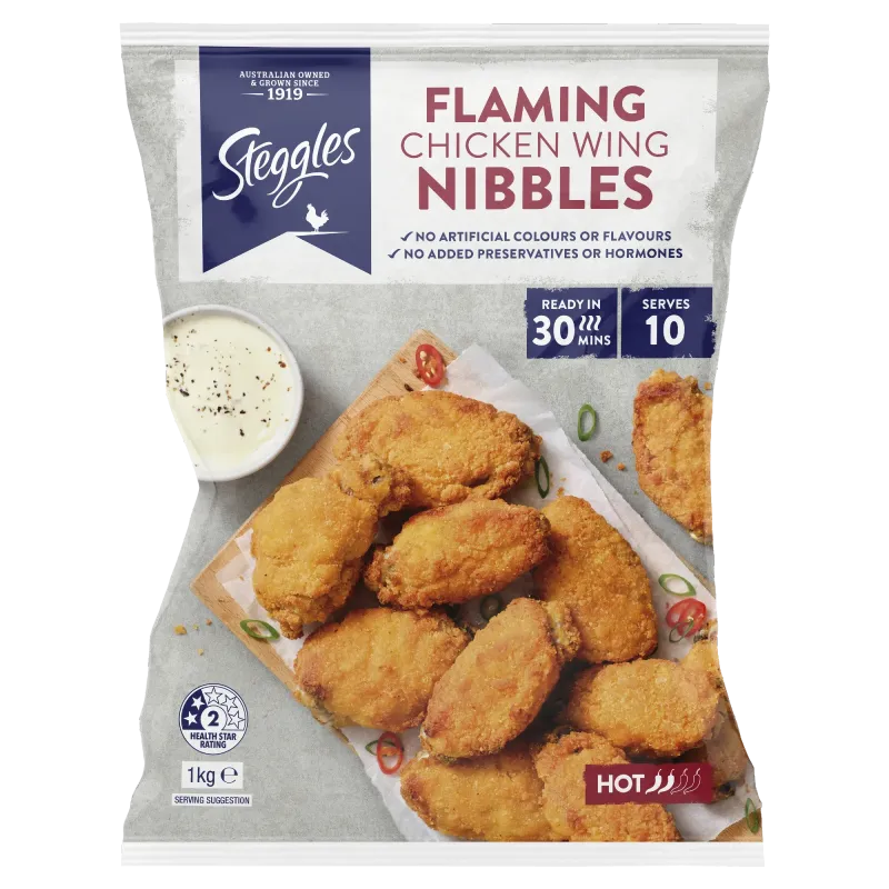 S Flaming Wing Nibbles 1kg { 6 } CODE -  4038