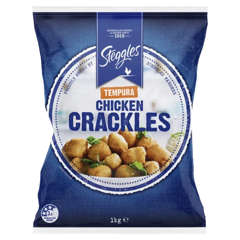 S Tempura Chicken Breast Crackles 1kg  4* { 6 } CODE -  4036
