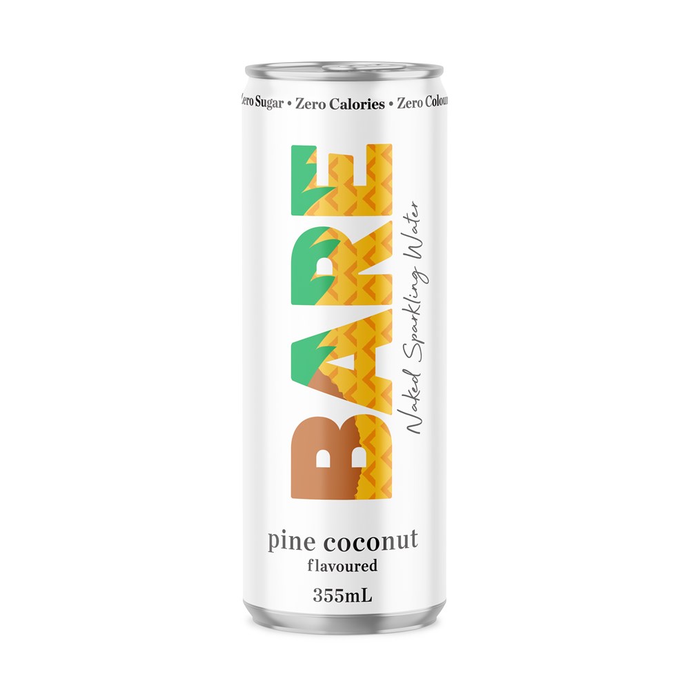 Bare Naked Pine Coconut Cans 355ml {24} CODE -  12833