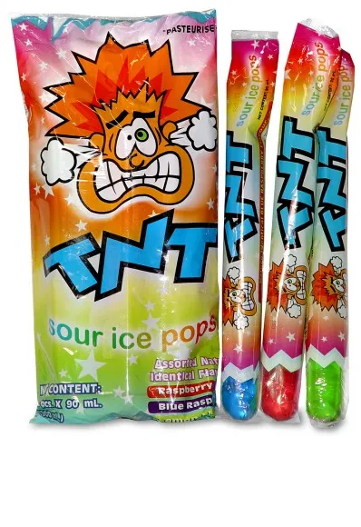 TNT Sour Ice Pops 90ml  {12X10}  CODE -  1683