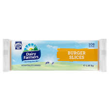 DF Burger Cheese Sliced 1.35kg { 12 } CODE -  9022