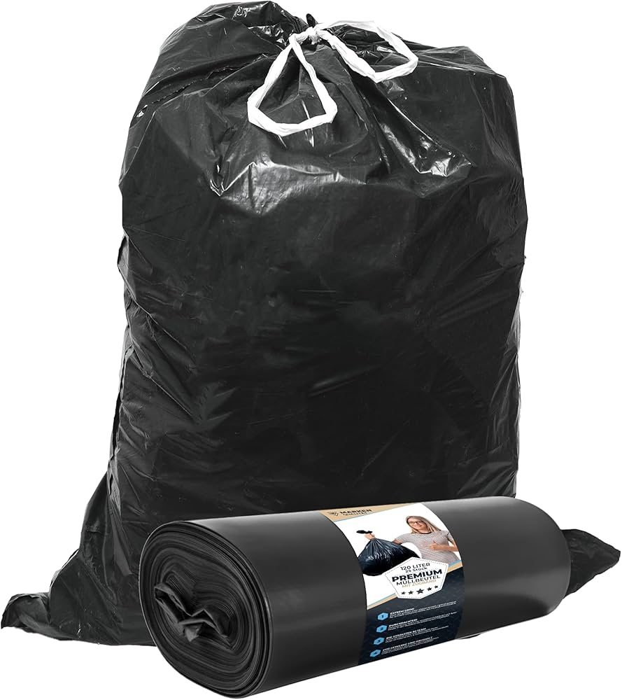 Garbage Bags Heavy Duty 120ltre  {4x25} CODE -  8740