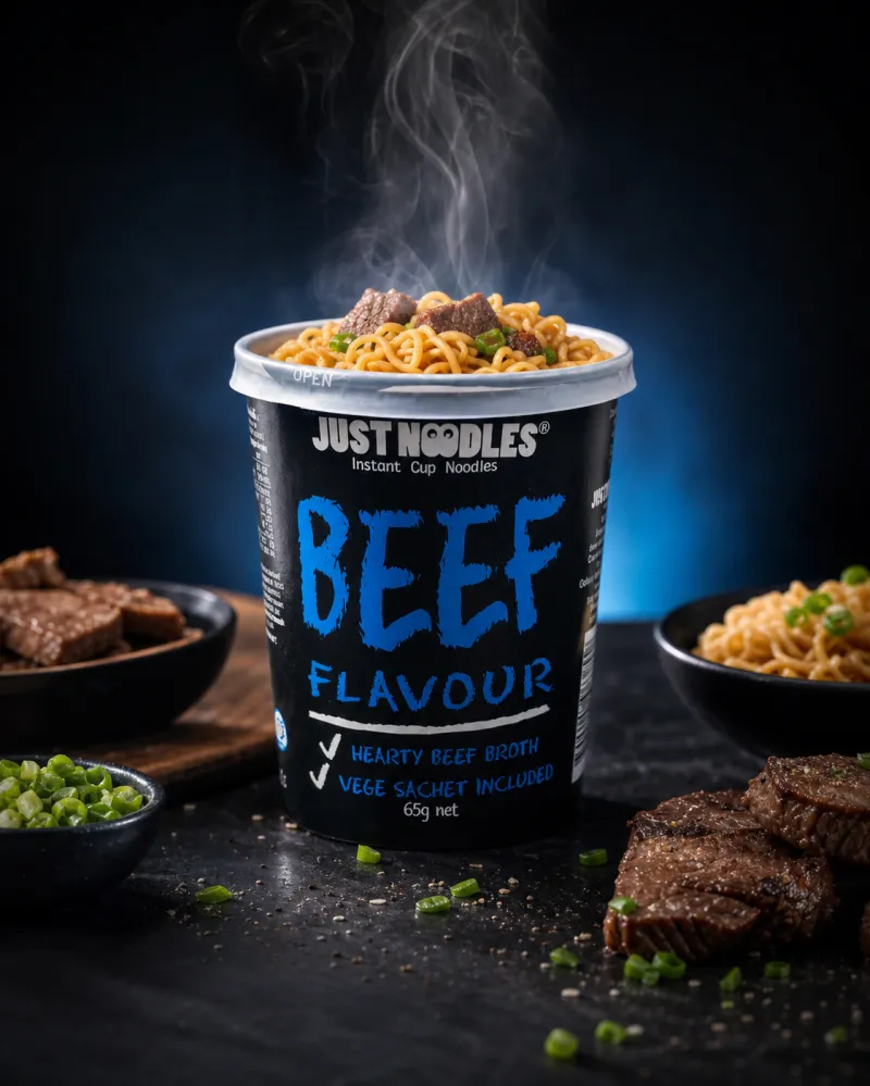 Just Noodles 65g X 12 – Beef, Chicken, Spicy Chilli