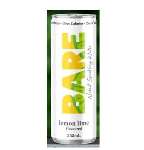 Bare Naked Lemon Lime Cans 355ml {24} CODE -  12832