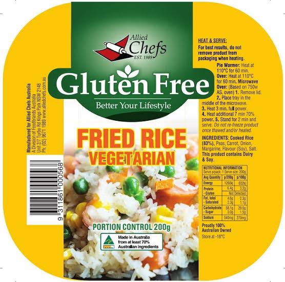 AL Fried Rice Vegetarian G.F. 200g {24} **P.I** CODE -  4422