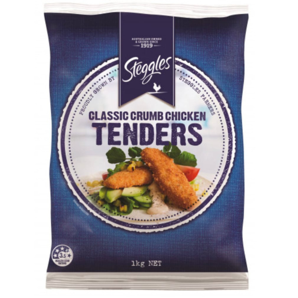 S Crumbed Chicken Burger 1kg  4* { 6x1kg } CODE -  4034