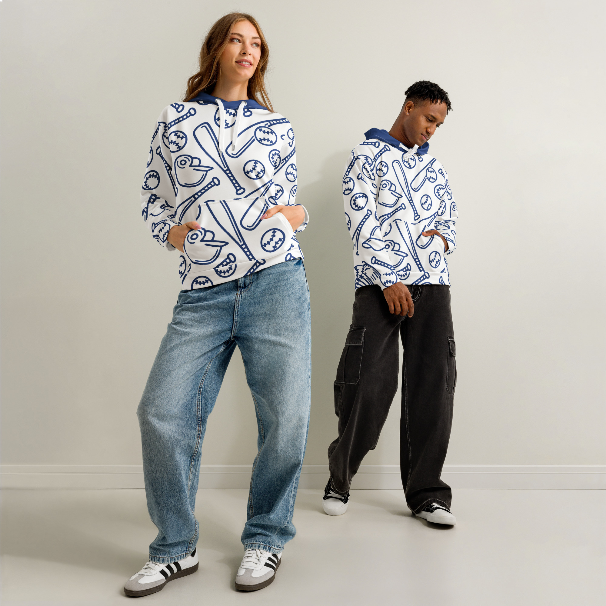 All Over Baseball Print