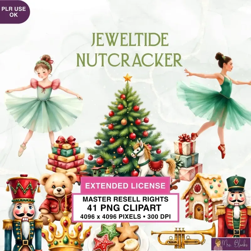 Nutcracker Christmas Clipart PNG - Extended License
