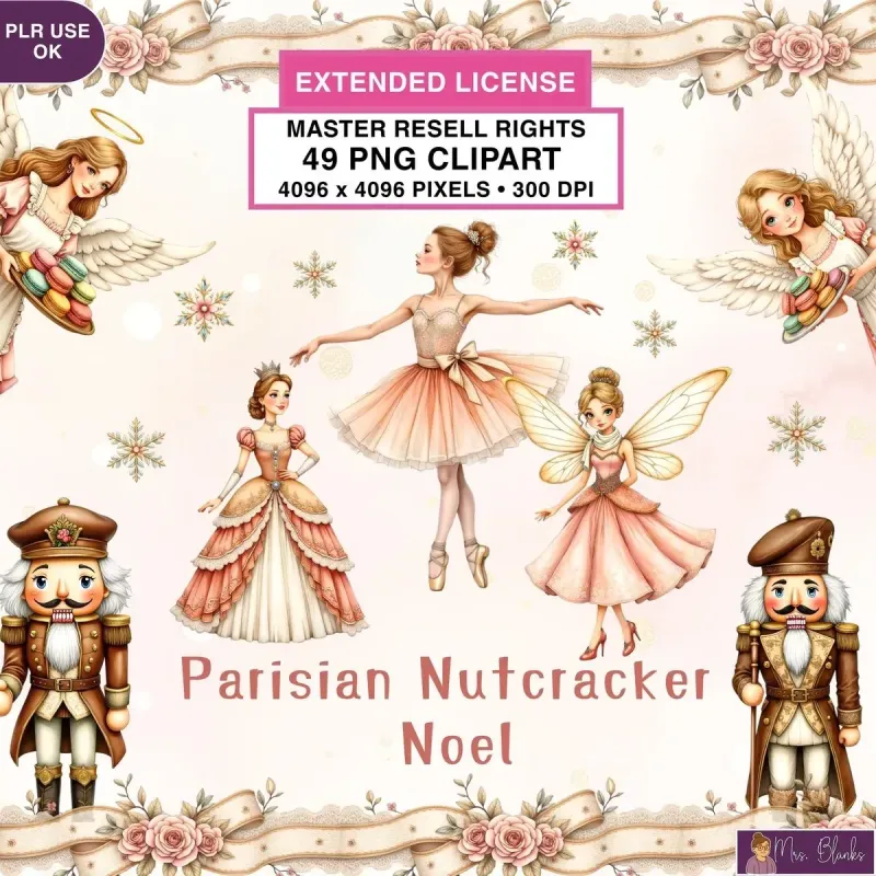 Christmas Ballet Nutcracker Clipart PNG - Extended License