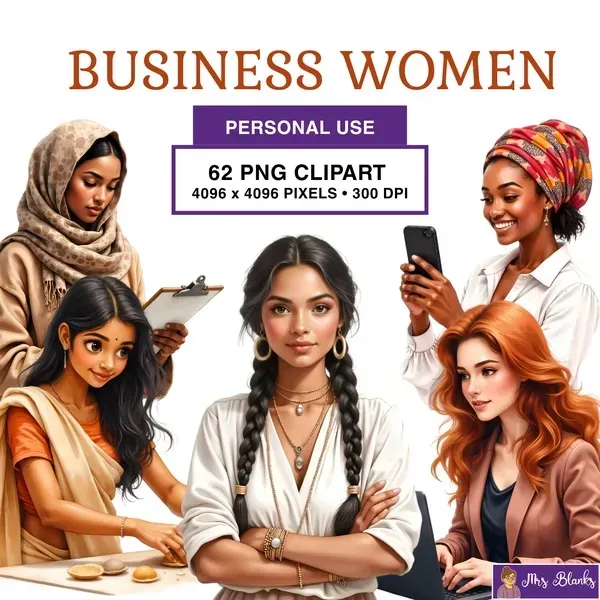 Professional Women Clipart PNG - Personal Use License