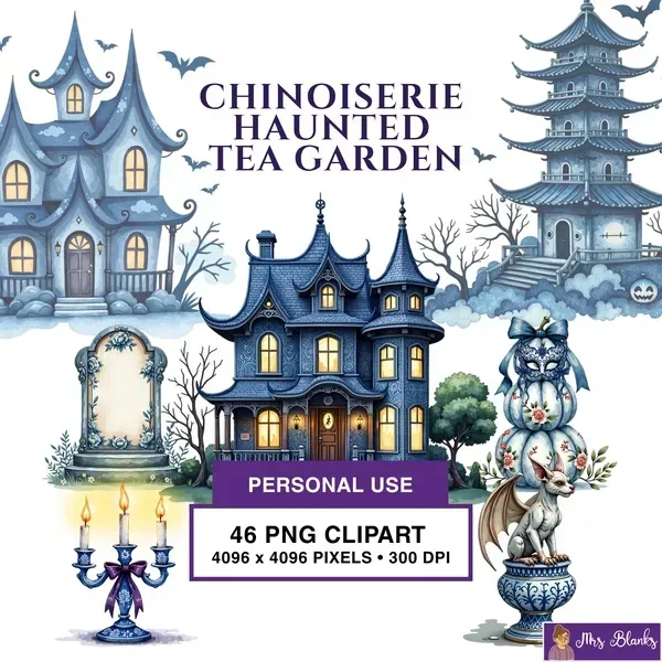 Haunted Garden Clipart PNG - Personal Use License