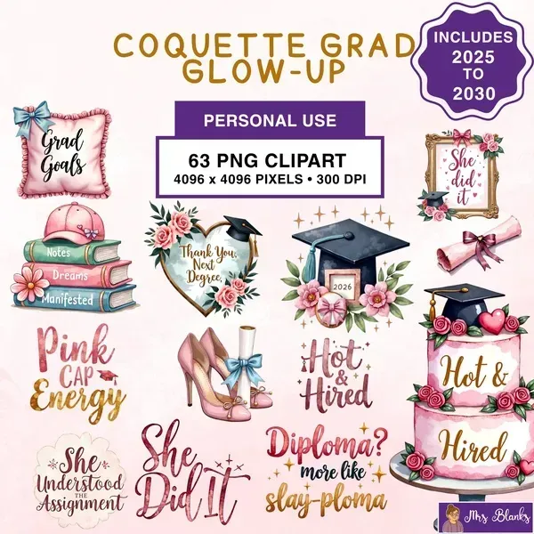 Graduation Celebration Clipart PNG - Personal Use License