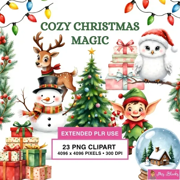 Christmas Holiday Clipart PNG - Extended License