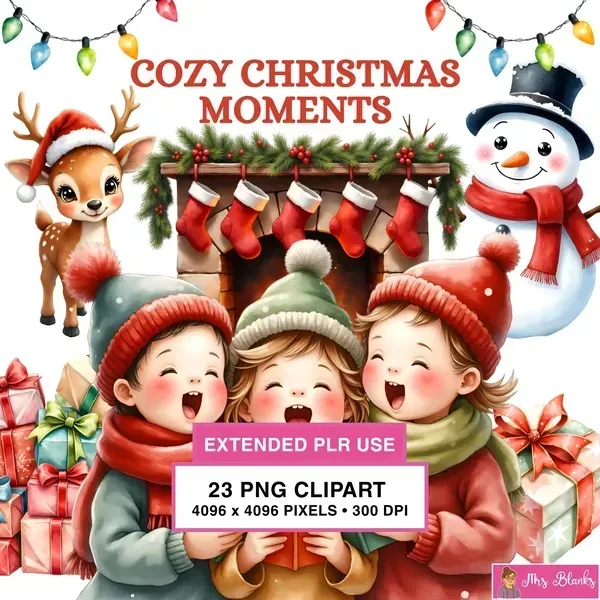 Christmas Family Clipart PNG - Extended License
