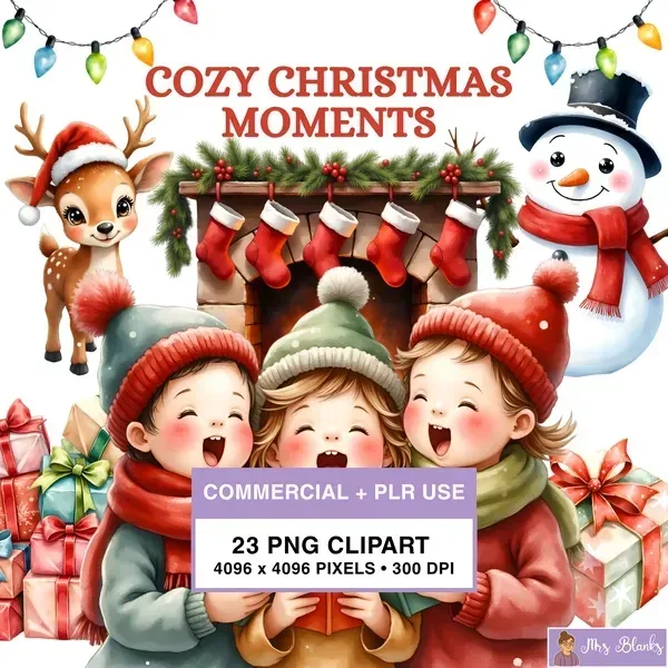 Christmas Family Clipart PNG - Commercial + PLR Use License License