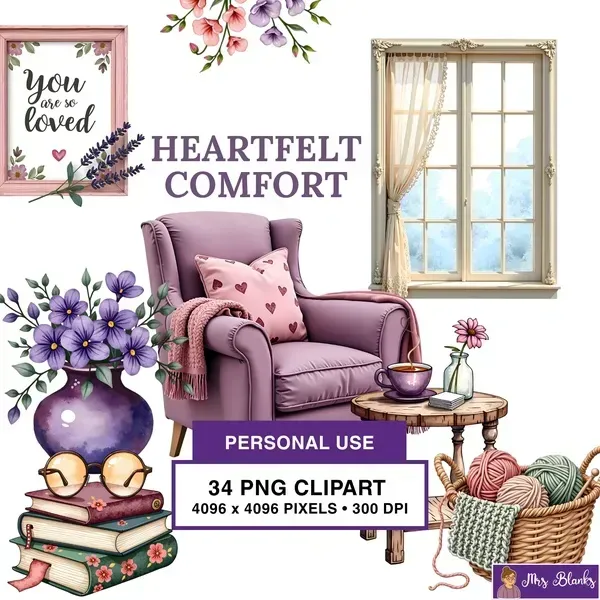 Cozy Home Clipart PNG - Personal Use License