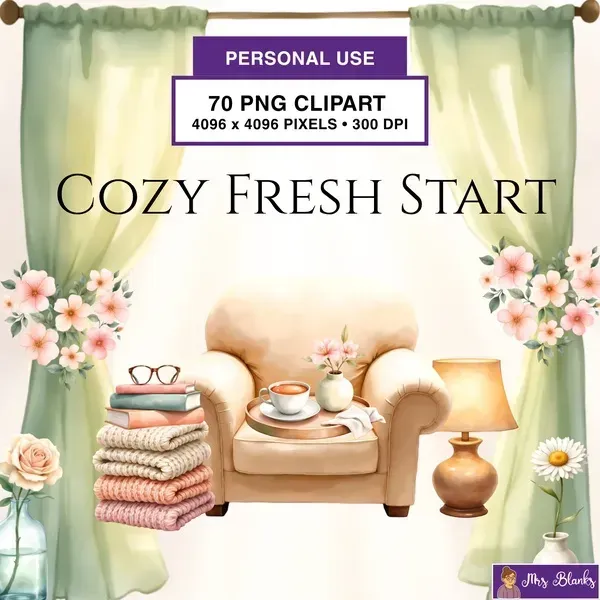 Cozy Home Reset Clipart PNG - Personal Use License